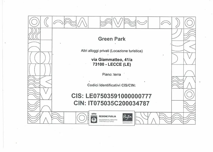 Appartement Park Lecce